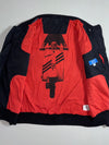 Adidas Originals Black Bomber Jacket – Vintage Trefoil Patch(L/XL)