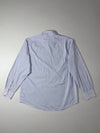 Lacoste Blue & White Striped Button-Up Shirt  (XL)