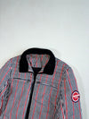Vintage Fairwhale Red Navy Gingham Check Bomber Jacket (M)