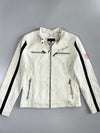 Cuiropolis Eagle Embroidered Racing | Real Leather Biker Jacket (XS)
