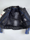 Vintage Probiker Genuine Leather Racing Jacket NGK / Champion / BOS Exhausts Patches  Carbon Fibre Elbow Guards Back Hump (Paded)(M/L)