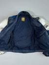 IXS Echt Leder Blue & White Moto Racing Jacket (M)