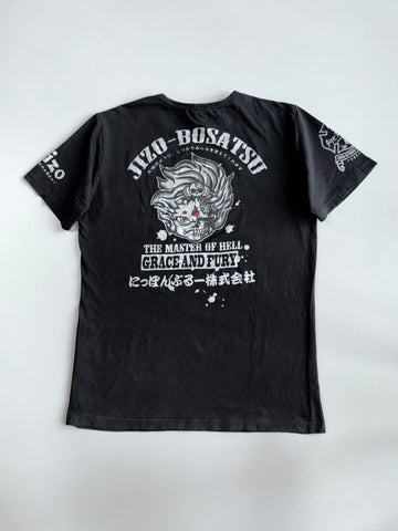 Uncarbi x Jizo-Bosatsu | Japanese Skull Graphic T-shirt (S)