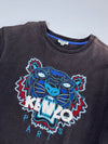 Kenzo Paris Tiger Logo Black Crewneck Embroidered Sweatshirt (M/L)