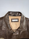 Air Service” Type B-3 Distressed Leather Bomber Jacket (XL)
