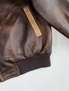 Blue Fox Jeans Tiger Graphic Leather Bomber (L)
