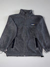 Vintage Timberland Grey Fleece Jacket – Rubber Patch Logo | (L)