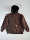Carhartt Brown Hooded Zip Jacket (2Xl/3Xl)