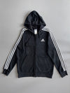 Adidas 3-Stripes Full Zip Hoodie Black (M)