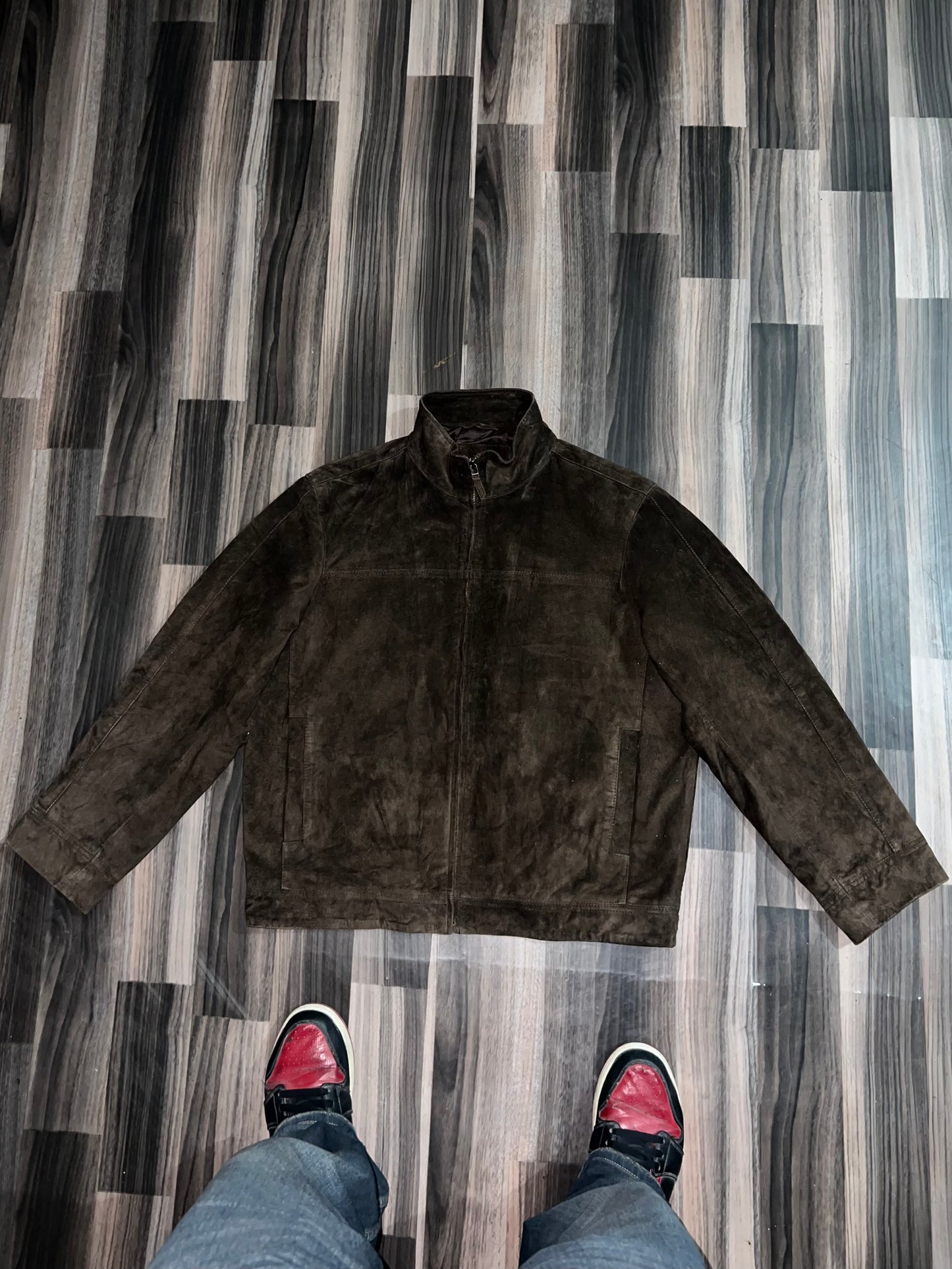ZUltra Premium Original Sued Leather Jacket (L/XL)