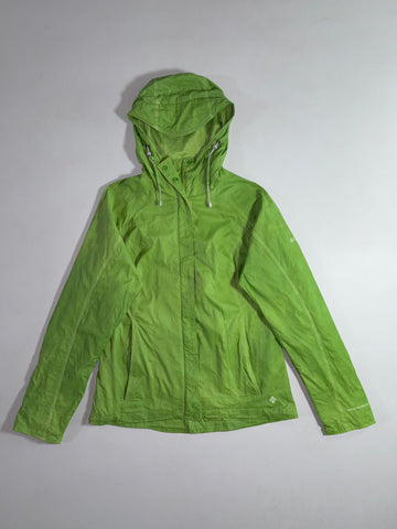 Columbia Omni-Shield Lime Green Hooded Rain Jacket Women’s(S)