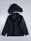The North Face HyVent Waterproof Shell Jacket | Black Detachable Hood Outdoor Mountain (L)