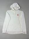 Adidas Originals Trefoil Embroidered Hoodie – White/Red (S)