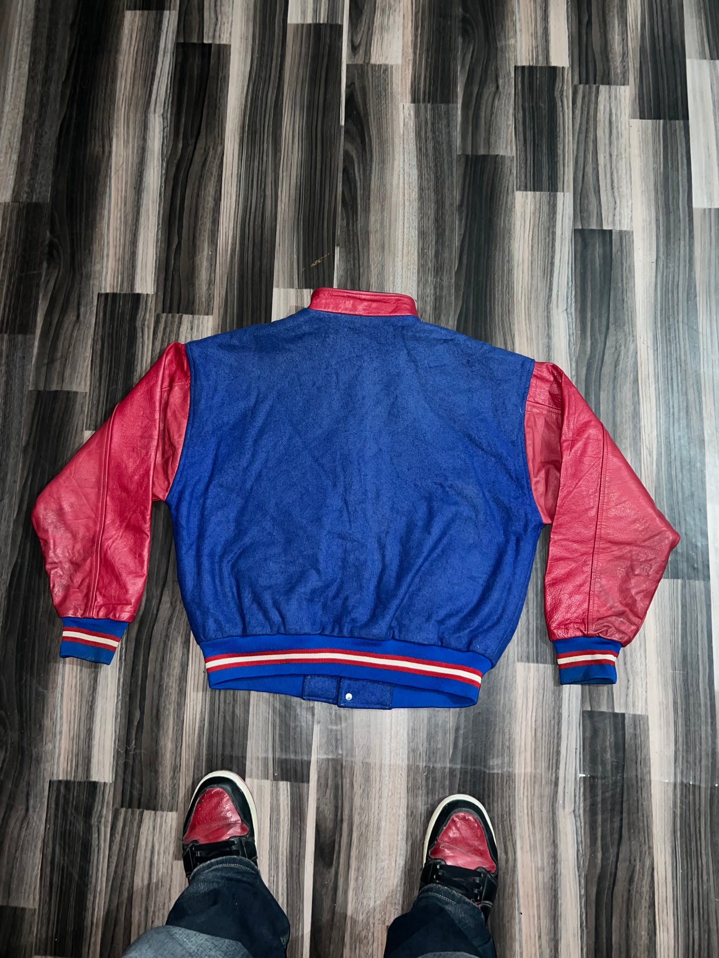 A bUltra Premium Leather Varsity Jacket (S/M)