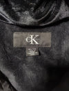 Calvin Klein Faux Fur Hooded Quilted Puffer Jacket – Black (2XL)