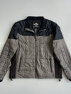 Harley-Davidson Genuine MotorClothes Quilted Convertible Jacket / Vest in Grey & Black (XL)