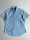 Polo Ralph Lauren Slim Fit Checked Shirt Teal/Navy Plaid, Half Sleeve (M)