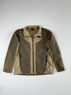 Vintage Black Yak Brown Beige Zip-(XL)