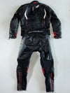 Probiker Grey & Red Accent Two-Piece Racesuit Knee Padded (Jacket Size :S/M) (W:34|L:37)