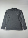 Puma Mock Neck Long Sleeve Tee - Grey Women’s (XL)