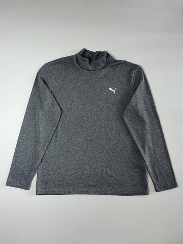 Puma Mock Neck Long Sleeve Tee - Grey Women’s (XL)