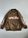 Reakinsse Graffiti Embroidered Bomber Jacket(2XL/3XL)