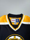 CCM NHL Official Licensed Boston Bruins Classic Black Gold White Spoked-B Hockey Jersey (M)