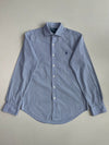 Polo by Ralph Lauren Regent Custom Fit Striped Shirt Blue White (S/M)