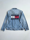 Vintage Tommy Jeans Light Wash Denim Trucker Jacket (XL)