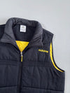 Adidas Vintage Puffer Vest Black/Yellow Back Logo (L/XL)