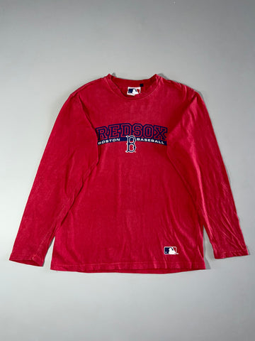 Vintage MLB Boston Red Sox Red Long Sleeve Tee (M)