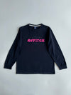 Abercrombie & Fitch Est. 1982 Pink Chenille Logo Long Sleeve T-Shirt (Xl)