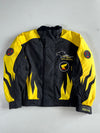 Vintage Hein Gericke Pro Sports Honda Yellow Flame Racing Jacket (M/L)
