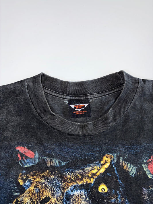 Vintage 1997 The Lost World Jurassic Park T-Rex Double-Sided  Tee (L)