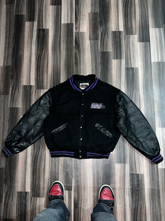 ZUltra Premium Leather Varsity Jacket (S/M)