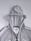 GAP Arch Logo Full-Zip Hoodie | Heather Grey | Classic GAP Block Logo (M)