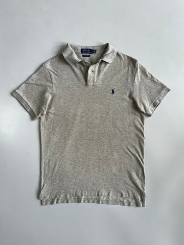 Polo Ralph Lauren Grey Custom Slim Fit Polo (M)