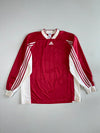 Vintage Adidas Long Sleeve Football Jersey – Red & White (2XL)