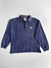 Adidas | Navy Striped Rugby Polo | (L)