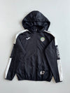 Joma Black & White Hooded Football Club Rain Jacket (S)