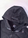 Spyder Black Knit Fleece Full-Zip Hoodie with Sleeve Spell-Out (S)