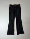 Vintage 90s Tommy Jeans Women’s Black Flare Jeans  (W:32) (L:43)