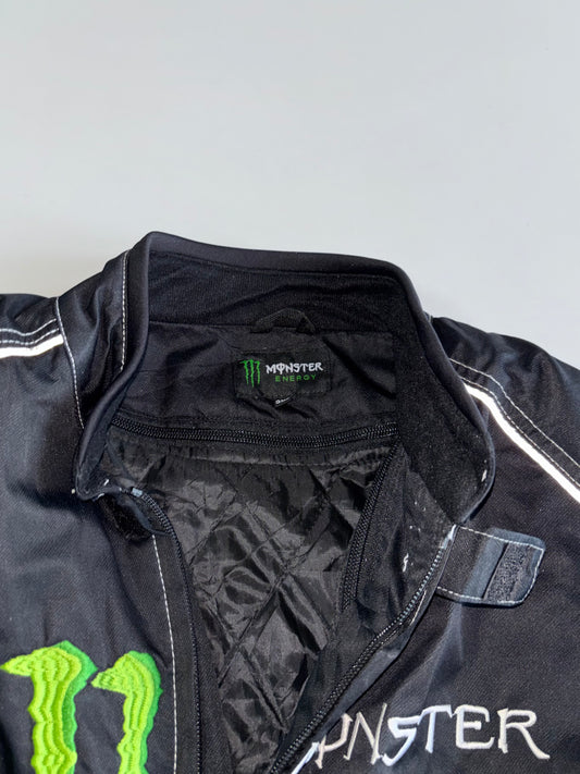 Monster Energy Embroidered Armour Motorsports Racing Jacket With removable Lining (Paded)(XL)