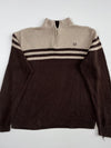 Chaps Striped Quarter-Zip Sweater(XL)