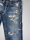 True Religion Super T Heavy Distressed Jeans (W:32) (L:42.5)