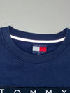Vintage Tommy Jeans Navy Blue Flag Logo Sweatshirt (XL)