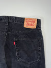 Vintage Levi’s 550 Relaxed Fit Black Denim Jeans (W:34) (L:43)