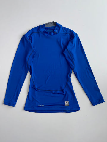Nike Pro Combat Dri-Fit Compression Long Sleeve Top Blue (M)