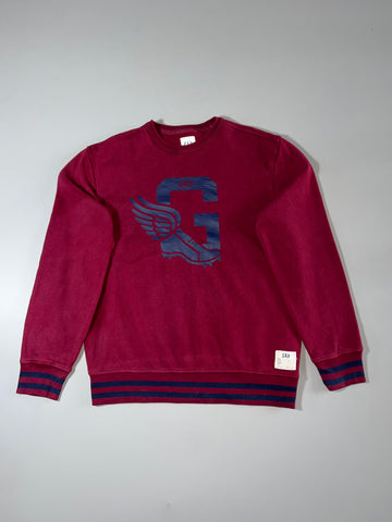 GAP | Maroon Winged G Varsity Sweatshirt (M)