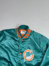 Chalk Line | Miami Dolphins Teal Satin Bomber Jacket (XL)
